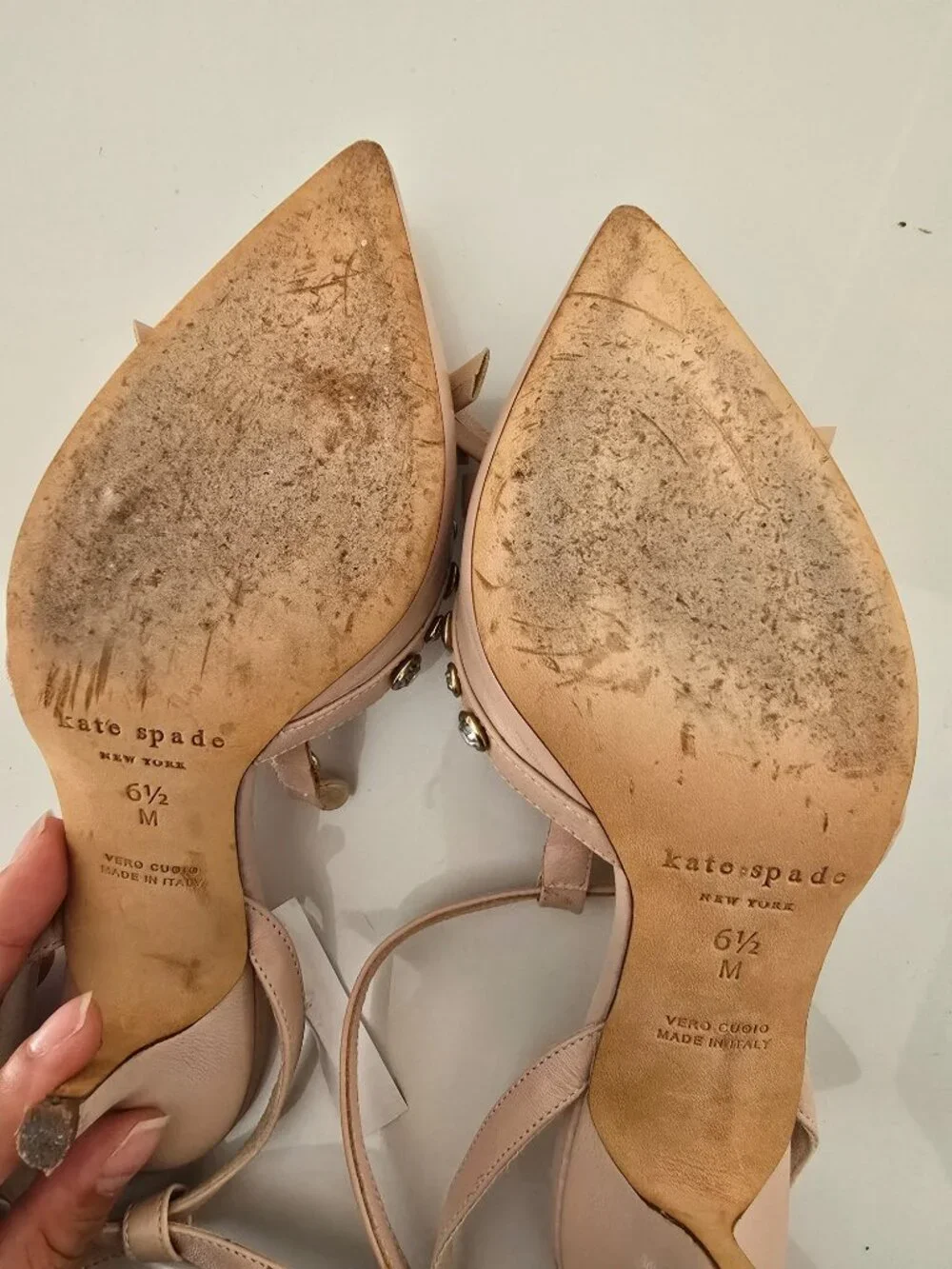 Kate Spade Julianna Jeweled Blush Pump